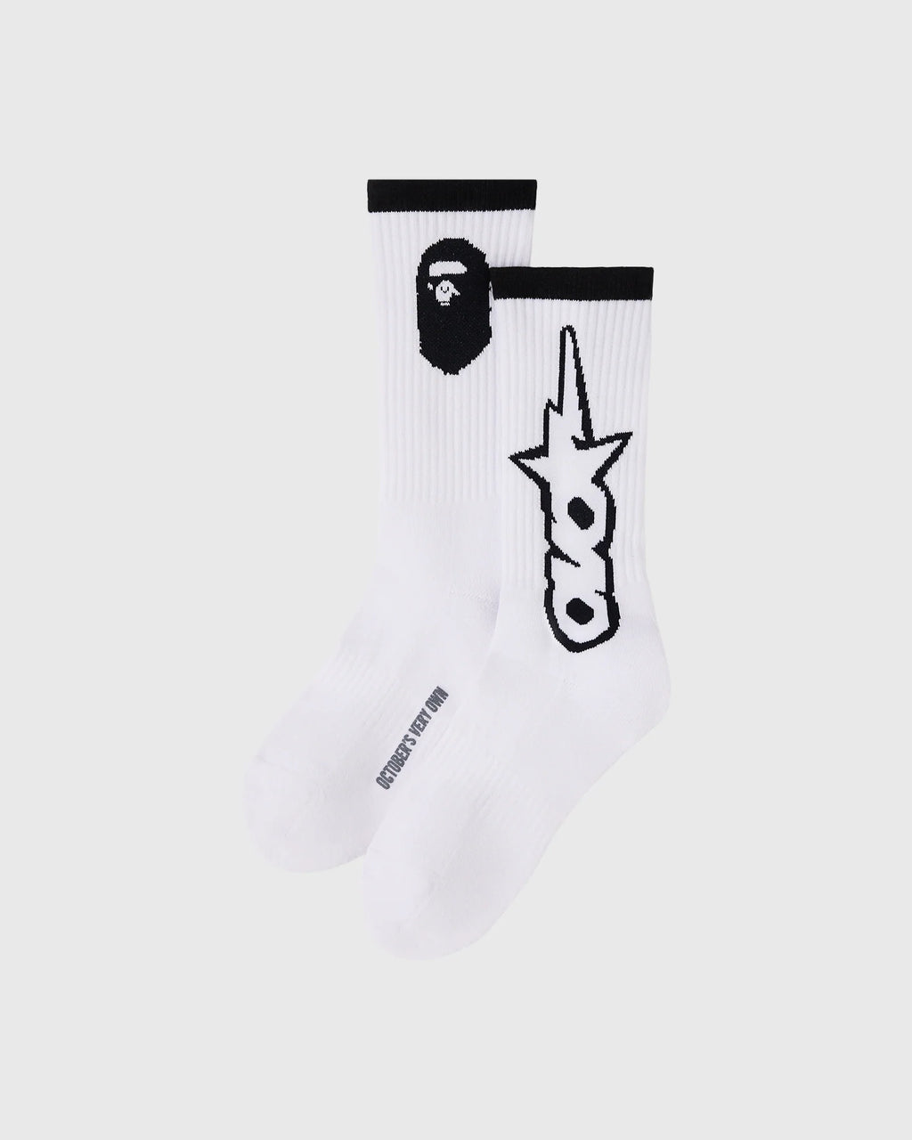 BAPE OVO Sta Athletic Sock White