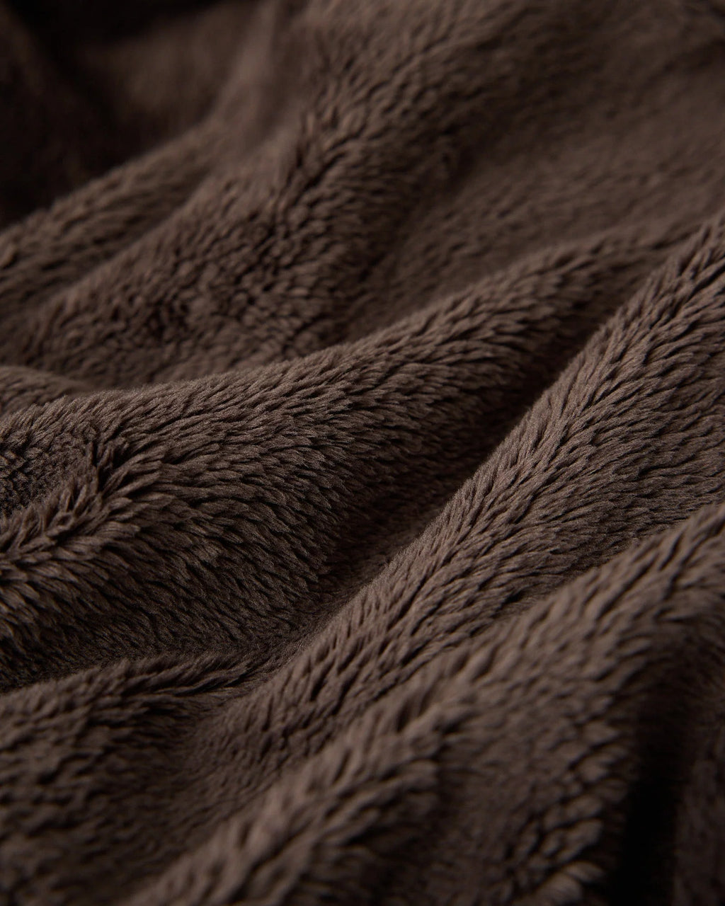 NEEDLES Sherpa Half Zip Mockneck Brown