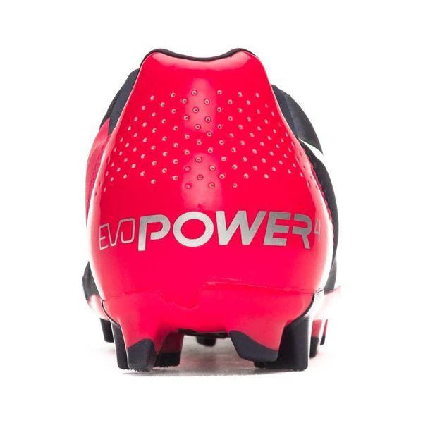 PUMA Evopower 42 FG JR Firm Ground Youth Soccer Cleats Peacoat White Bright Plasma