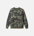 Quilted Crew Sweater Mens Sweater Camo