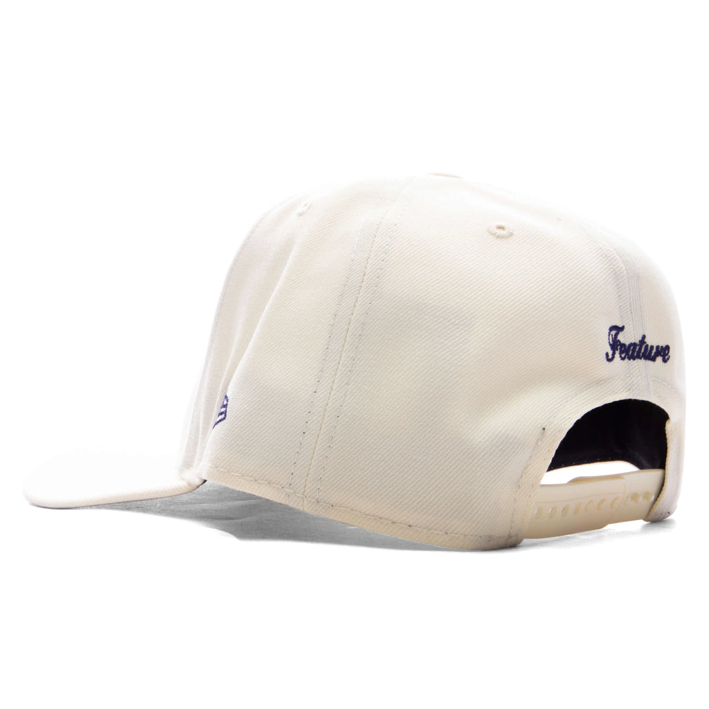 FEATURE x New Era 9FIFTY Curved A Frame Old English F Snapback Chrome