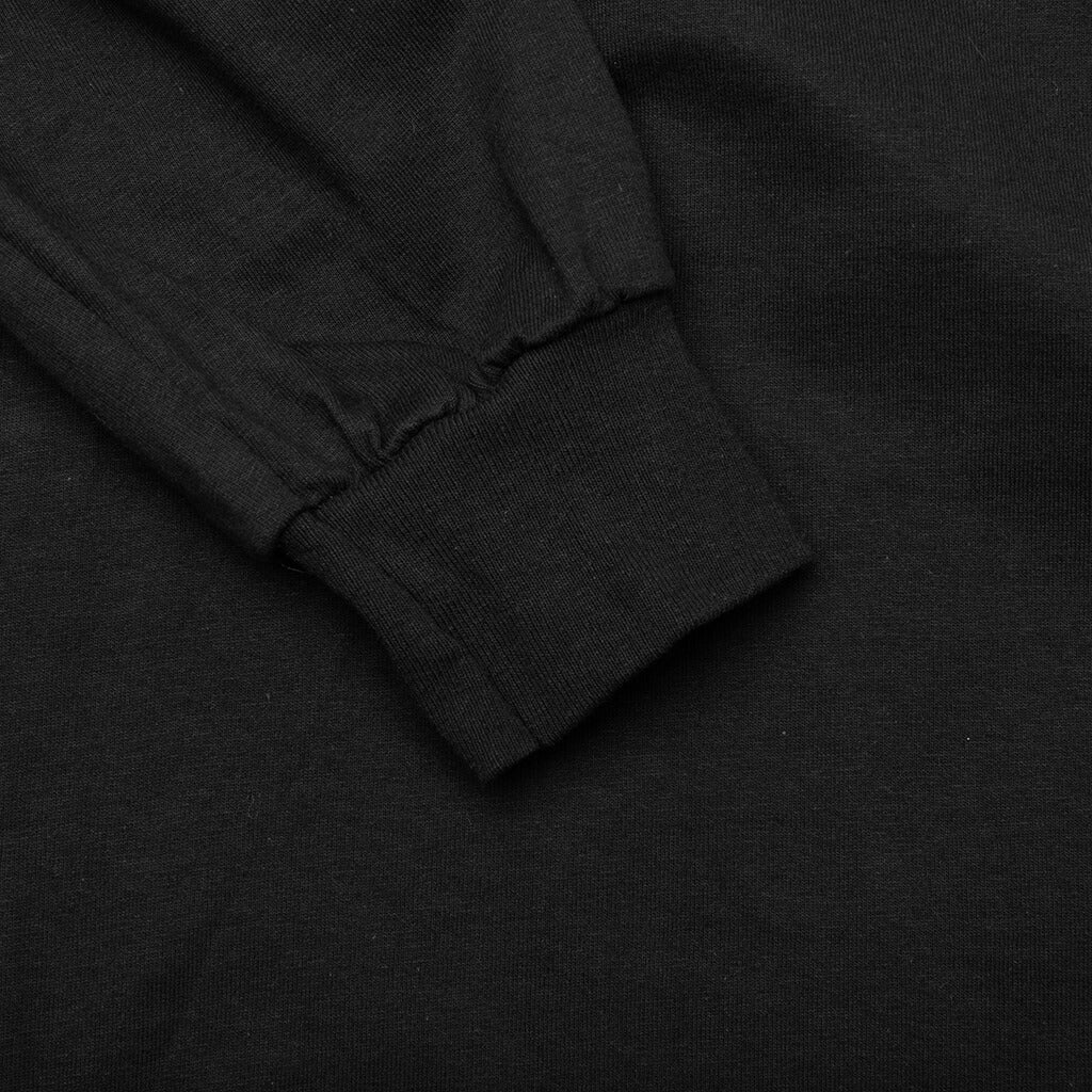 Sideways L S Tee Black