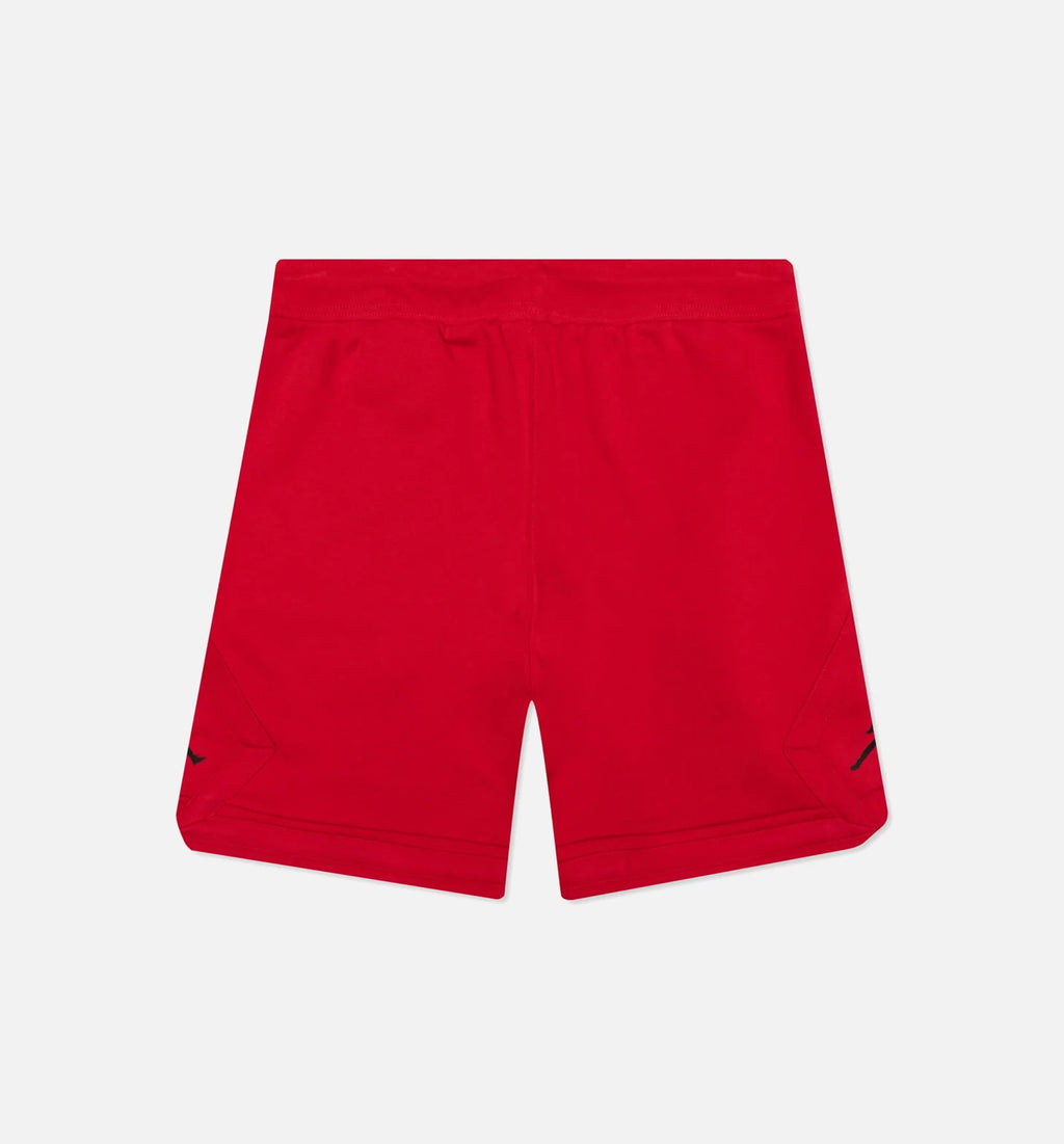 Essential Fleece Diamond Shorts Mens Shorts Red Black