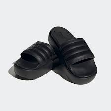 adidas Adilette Platform Core Womens Slides Black