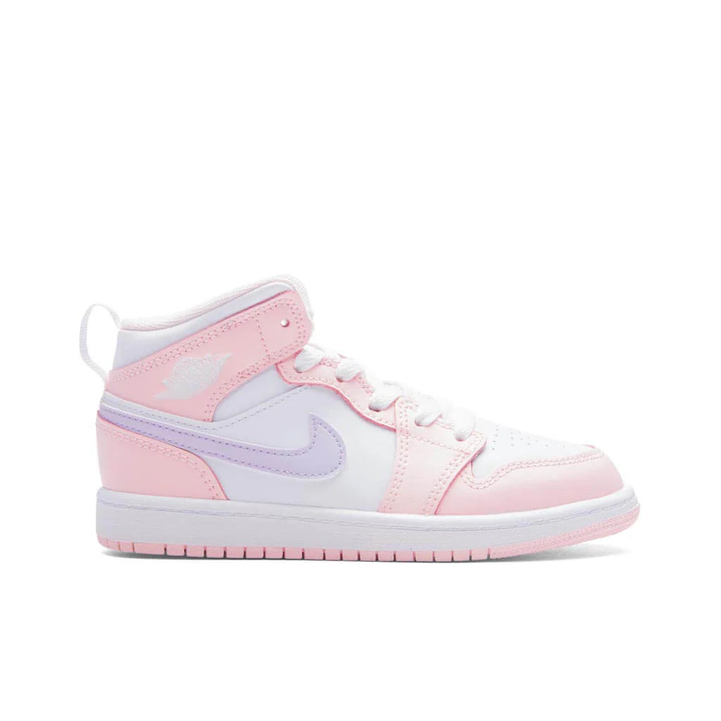 Jordan 1 Mid PS Pink Wash Violet Frost White