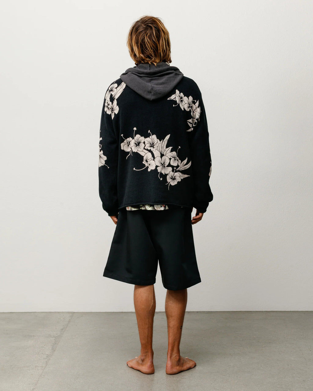 FLORAL ROLL NECK SWEATER