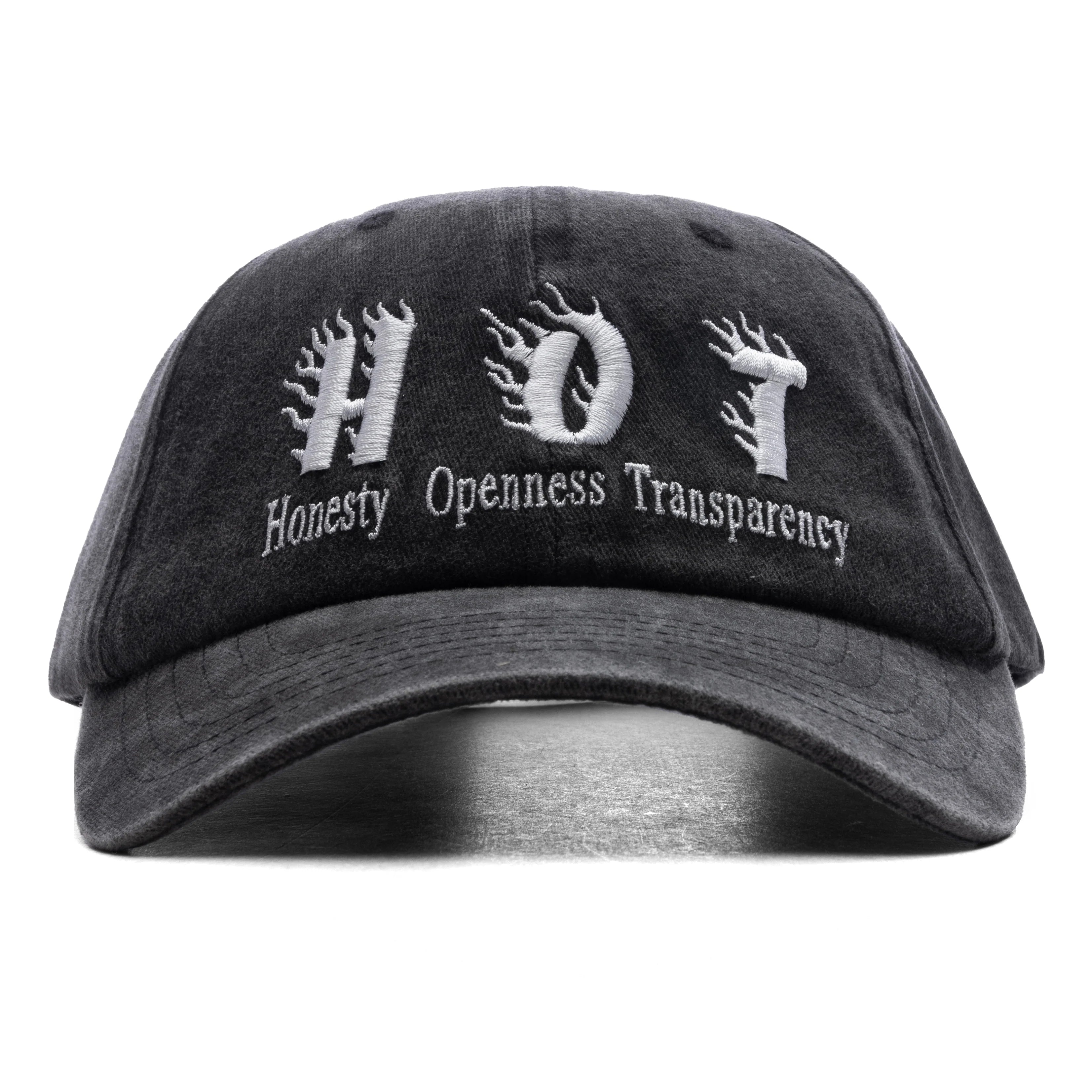 Hot Distressed Cap Washed Black
