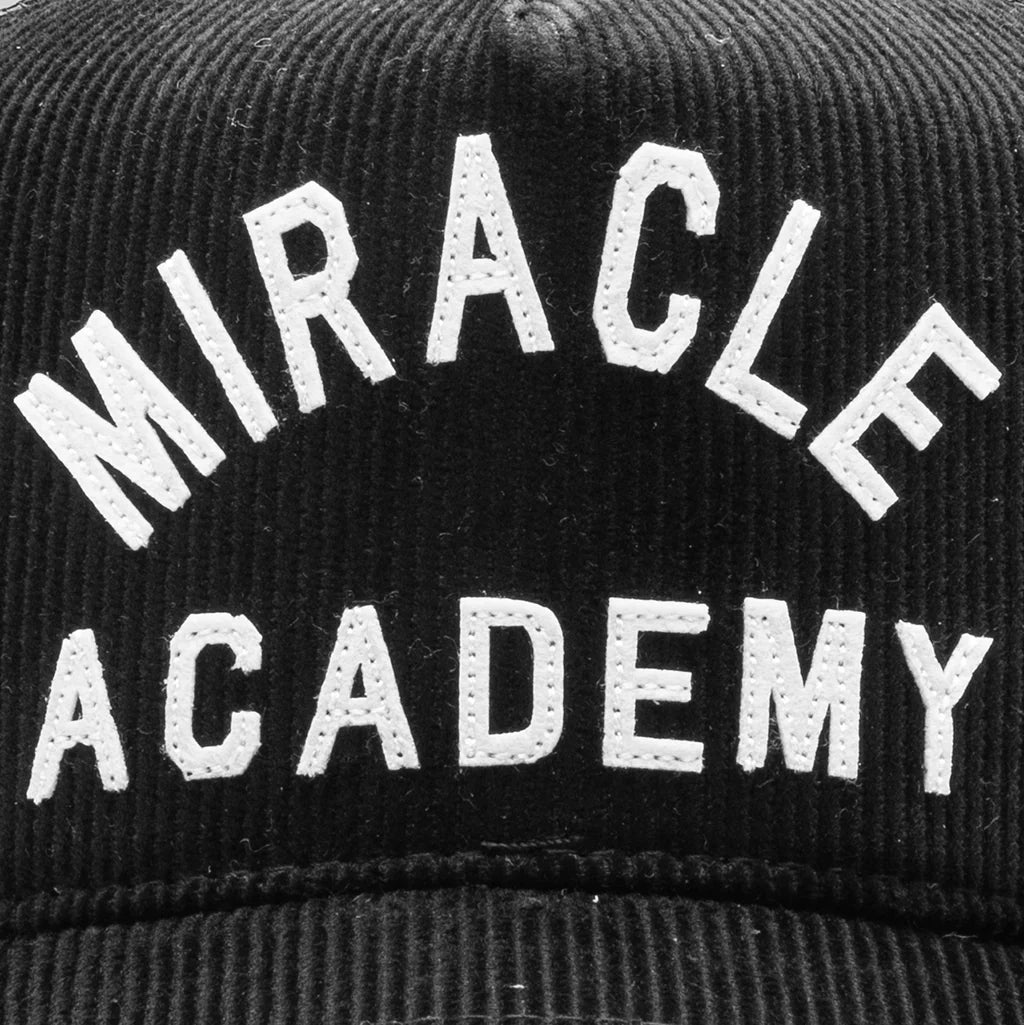 Miracle Academy Corduroy Trucker Hat Black