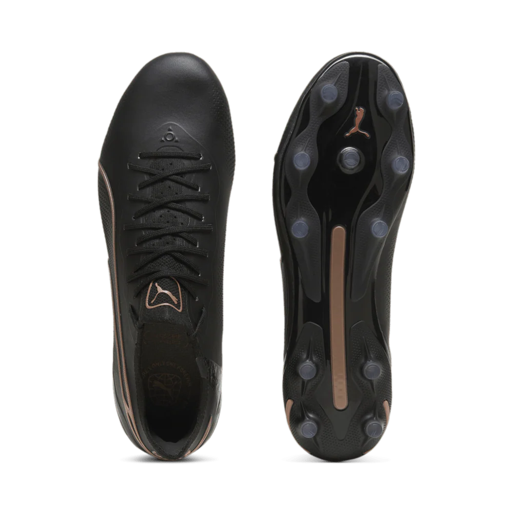 PUMA King Ultimate FG AG Firm Ground Soccer Cleats Black Copper