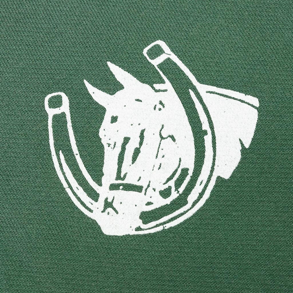 Valley Rider Hooded Sweatshirt Washed Forest Green