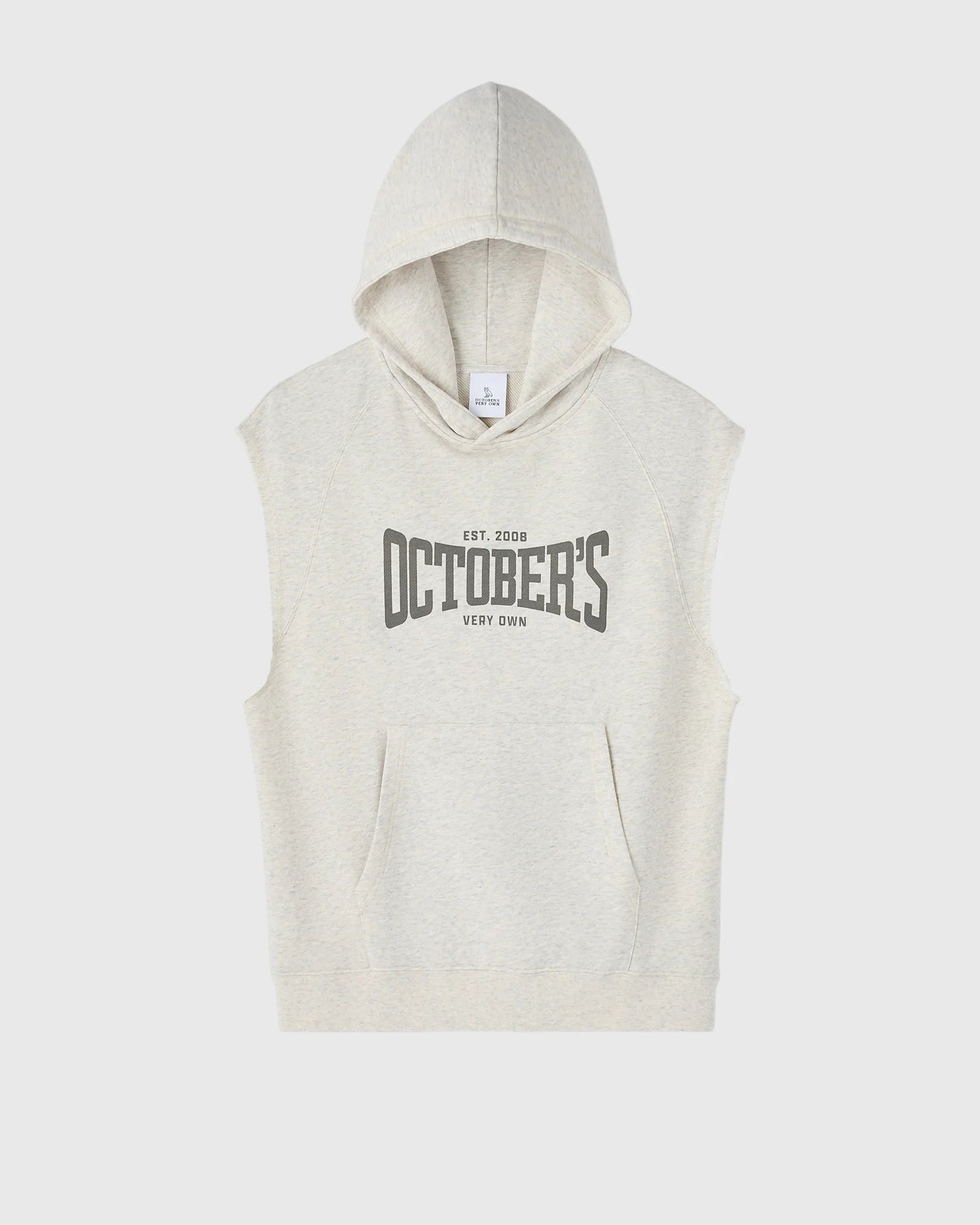 Sleeveless Training Hoodie Heather Grey