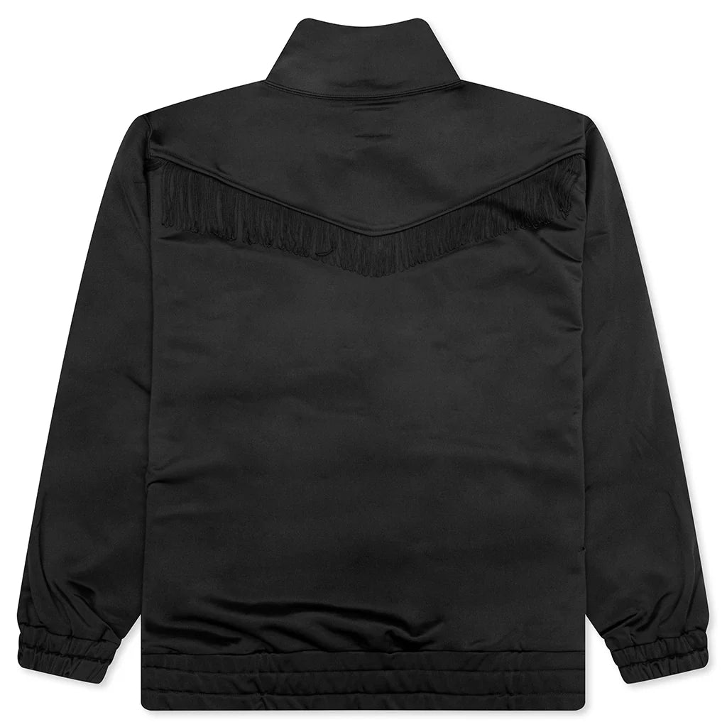 Fringe Track Jacket Black