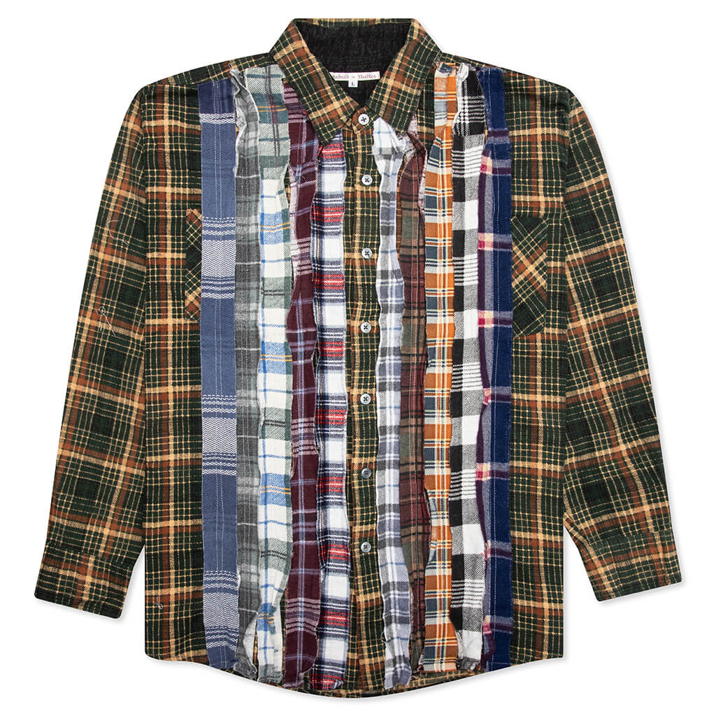 Ribbon Flannel Shirt Assorted