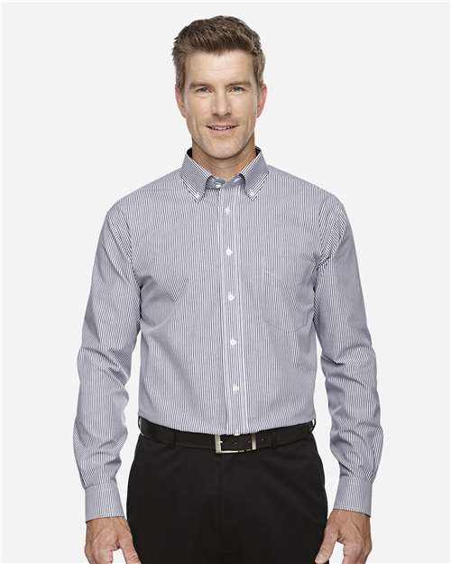 Devon Jones Mens Crown Collection Banker Stripe Woven Dress Shirt