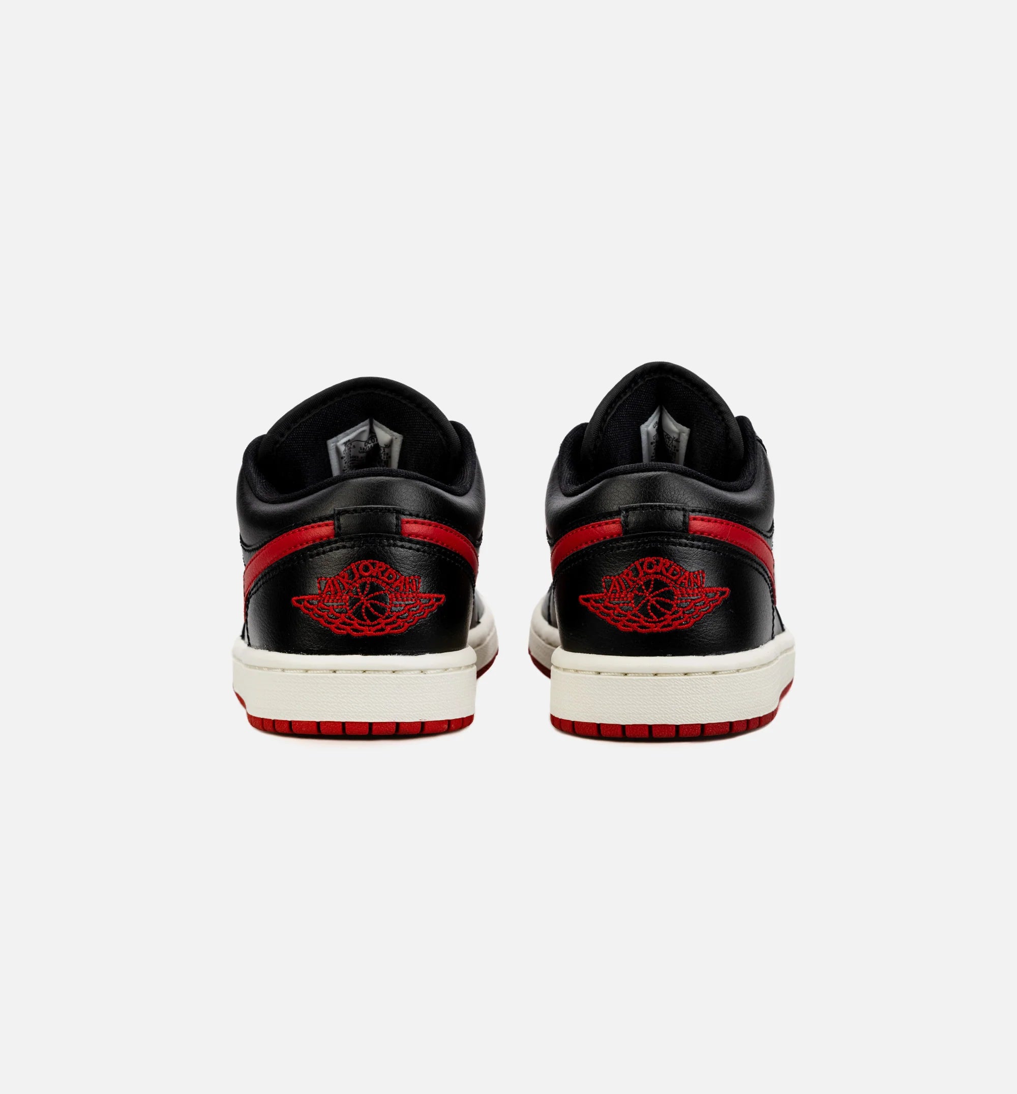 Air Jordan 1 Low Bred Sail Womens Lifestyle Shoe Black Red