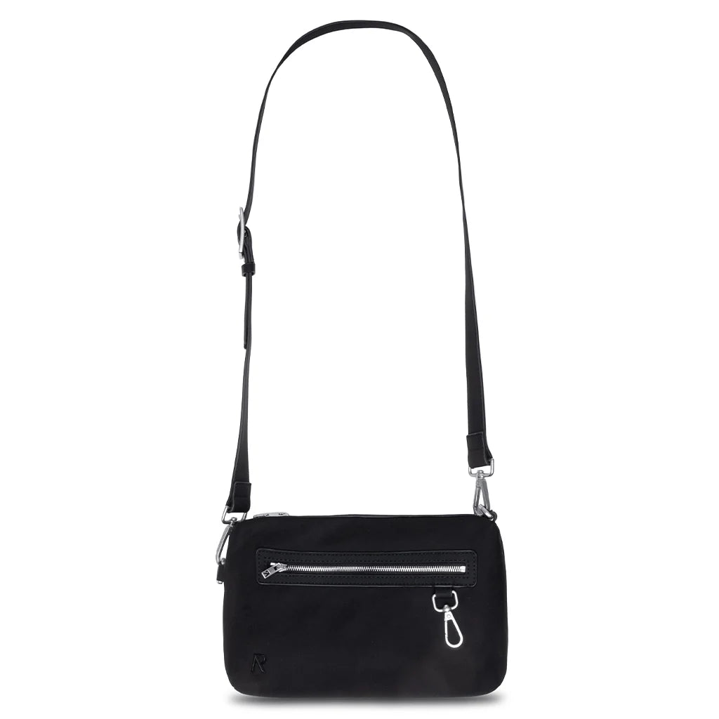 Nylon Messenger Bag Black