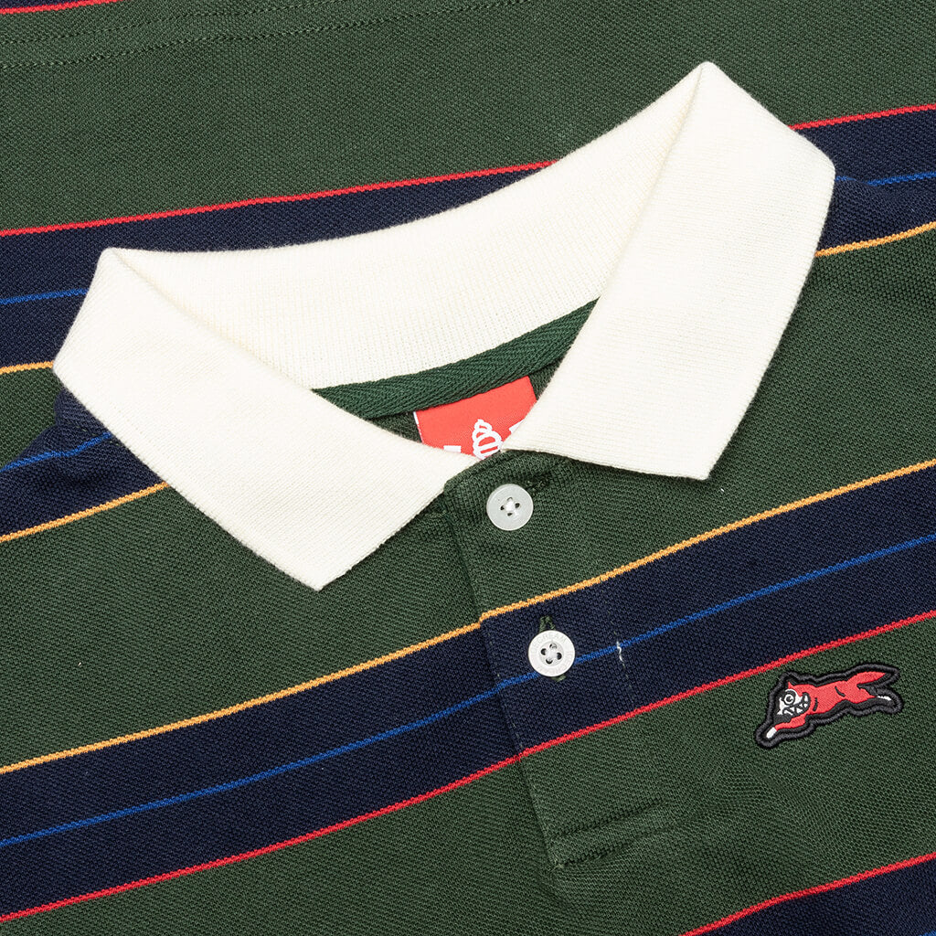 Kids Waterside S S Polo Jungle Green