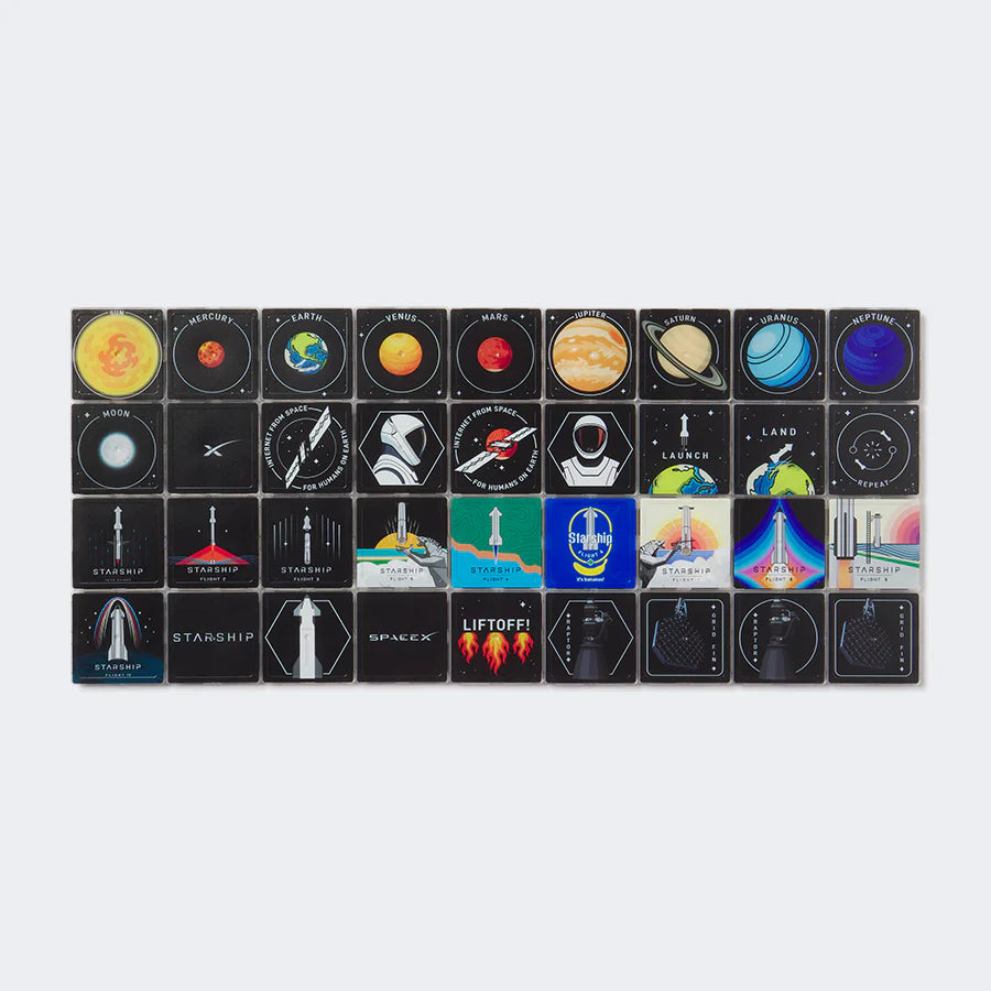 STARSHIP MAGNETIC BUILDING TILES
