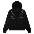 Fuck All Zip Hoodie Black