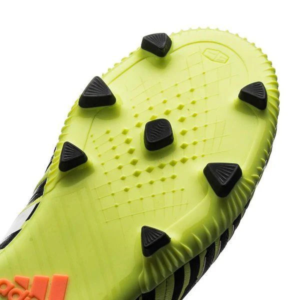 adidas Kids Predator Absolado Instinct FG Firm Ground Cleats Light Flash Yellow White Grey