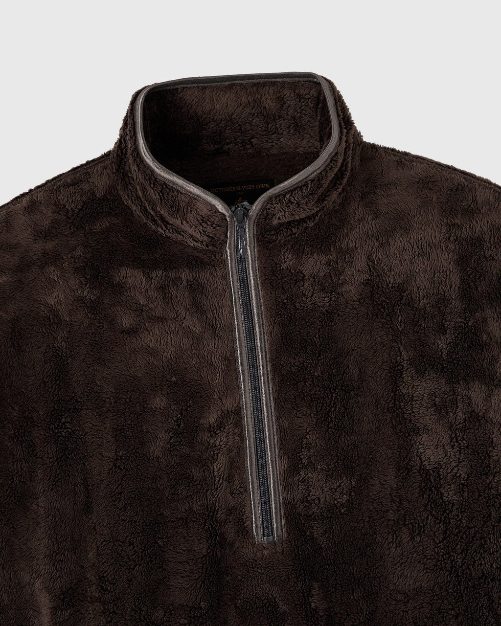 NEEDLES Sherpa Half Zip Mockneck Brown