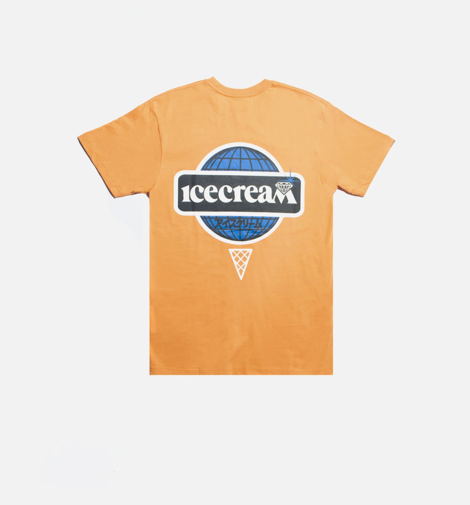 Worldwide Short Sleeve Mens T Shirt Orange