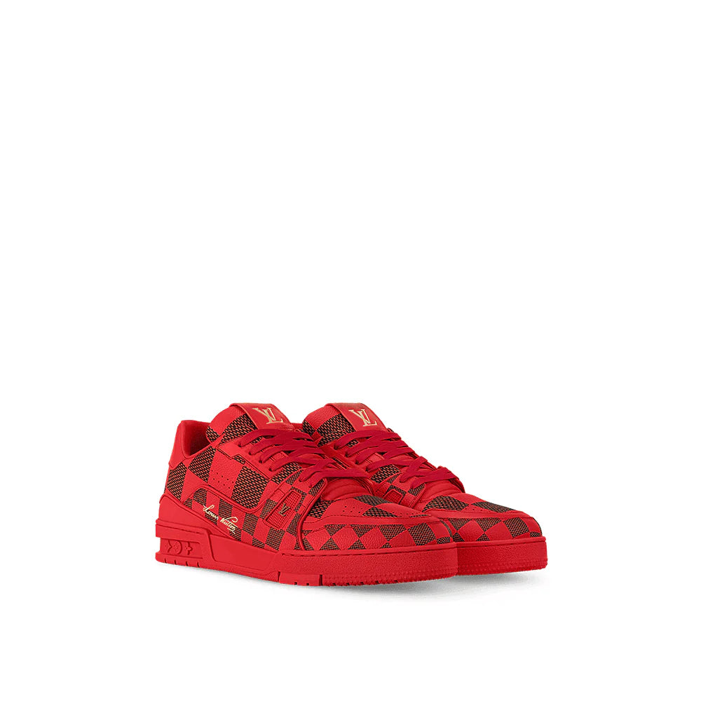 Louis Vuitton LV Trainer Sneaker DarkRed