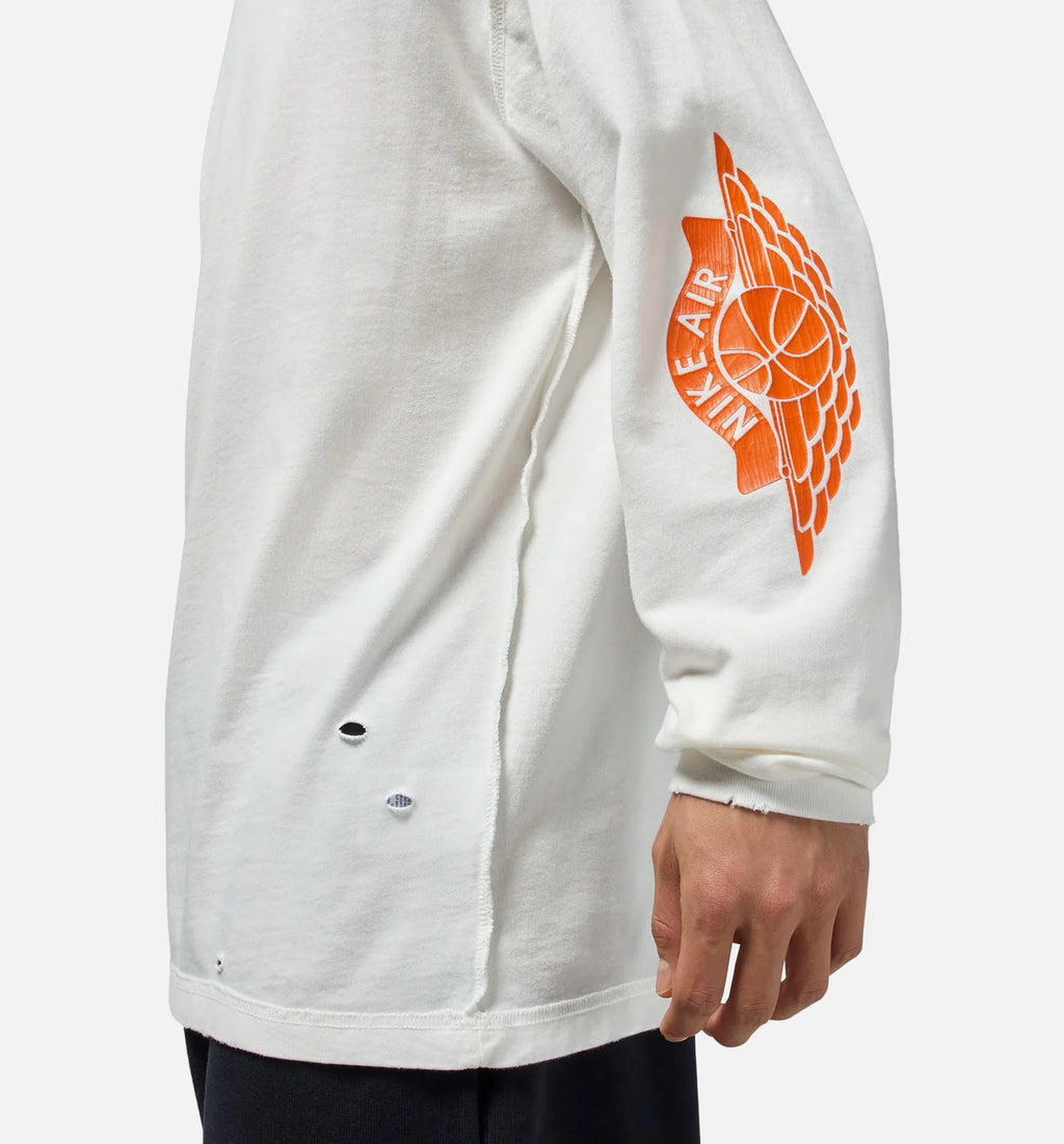Rare Air Washed 85 Mens Long Sleeve Sail Brilliant Orange