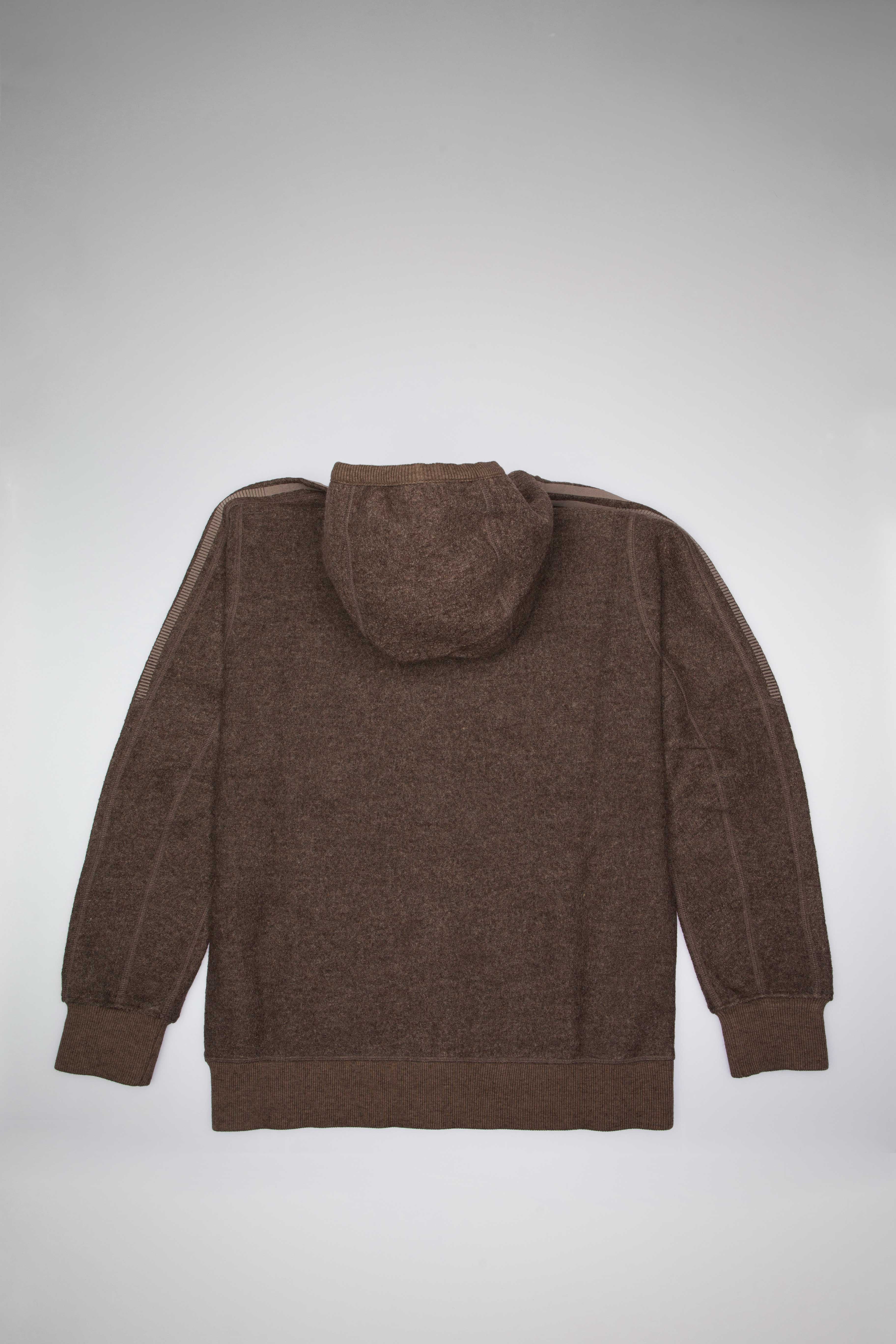 adidas Originals X Wings Horns Wool Full Zip Mens Hoodie Brown Brown