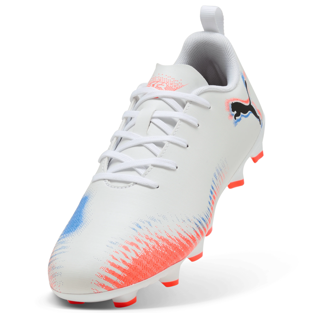 PUMA Future 8 Play FG AG Youth Soccer Cleats White Black