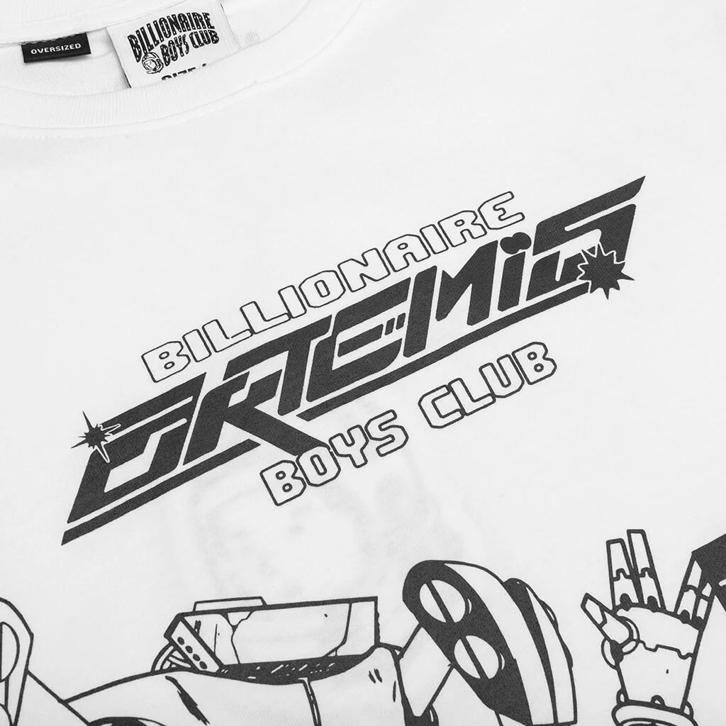 BB Peace S S Tee Oversized Fit White