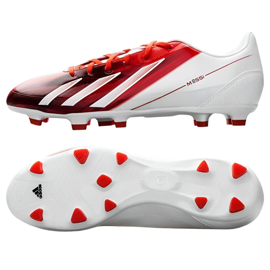 adidas F30 TRX Messi FG Firm Ground Soccer Cleats Red White