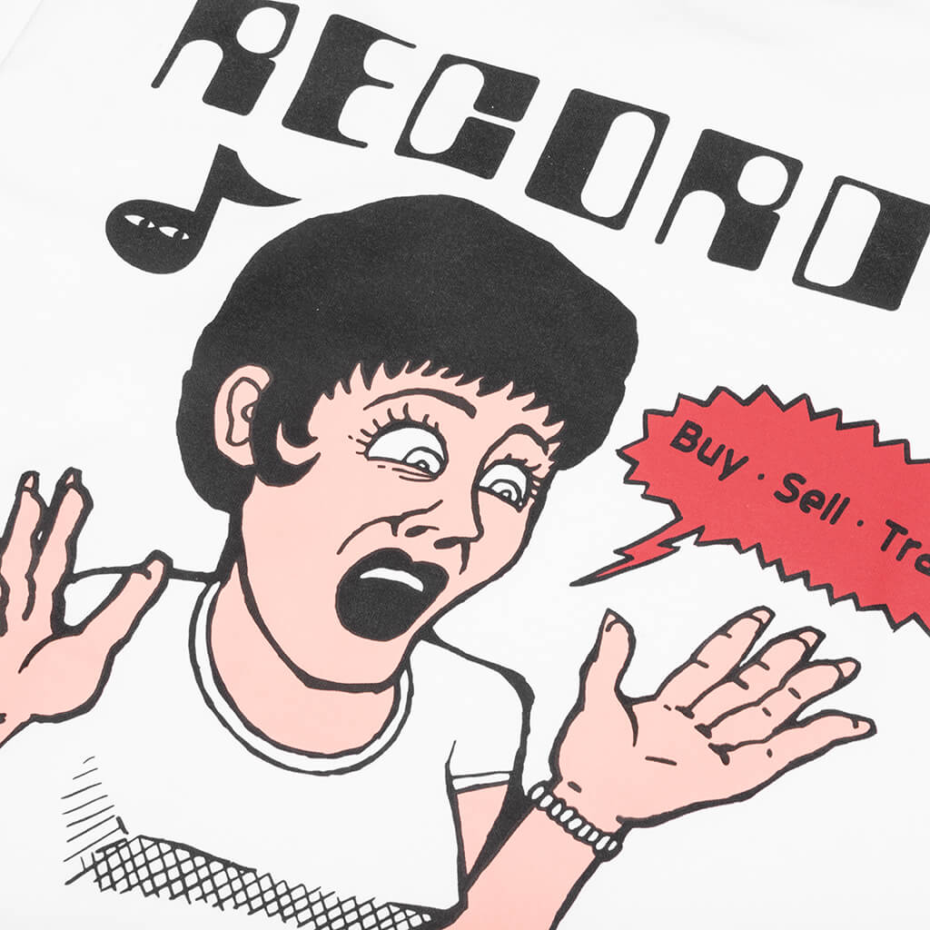 Records And Tapes L S Tee White