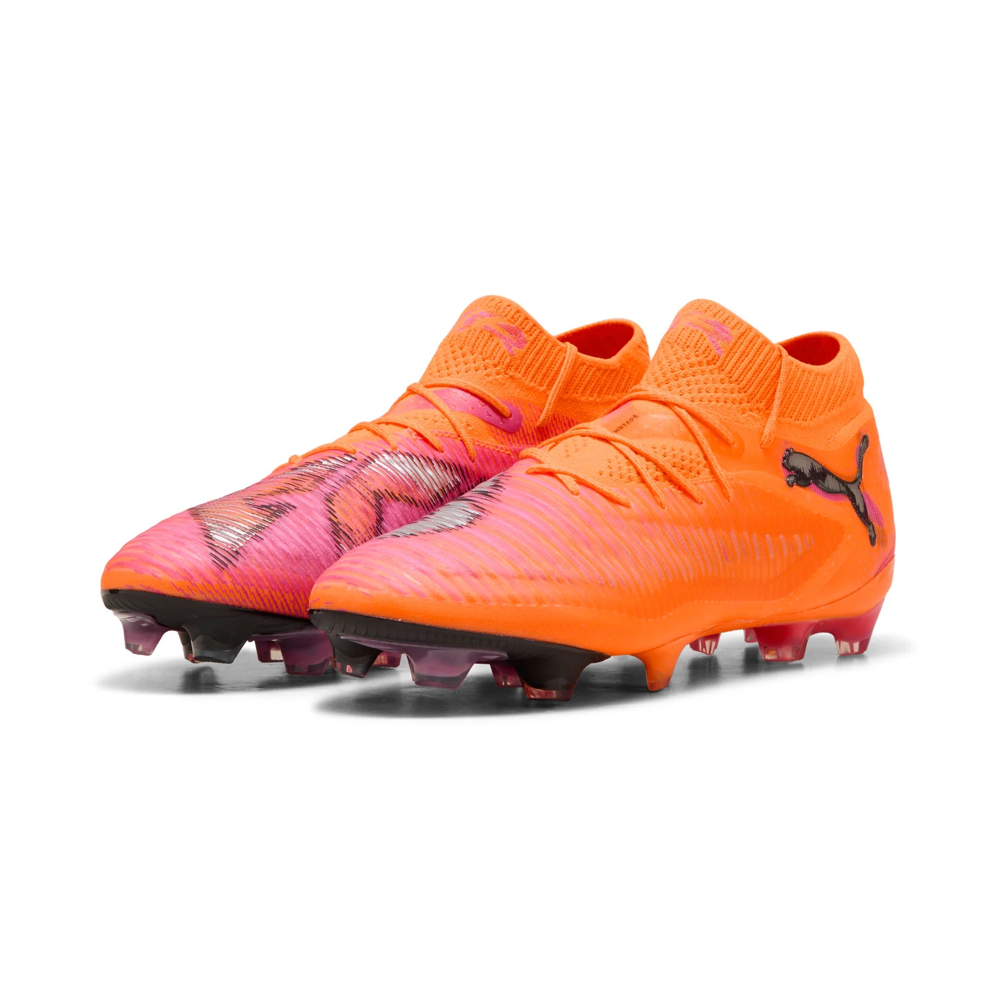 PUMA Future 8 Ultimate FG Mens Soccer Cleats Orange Black