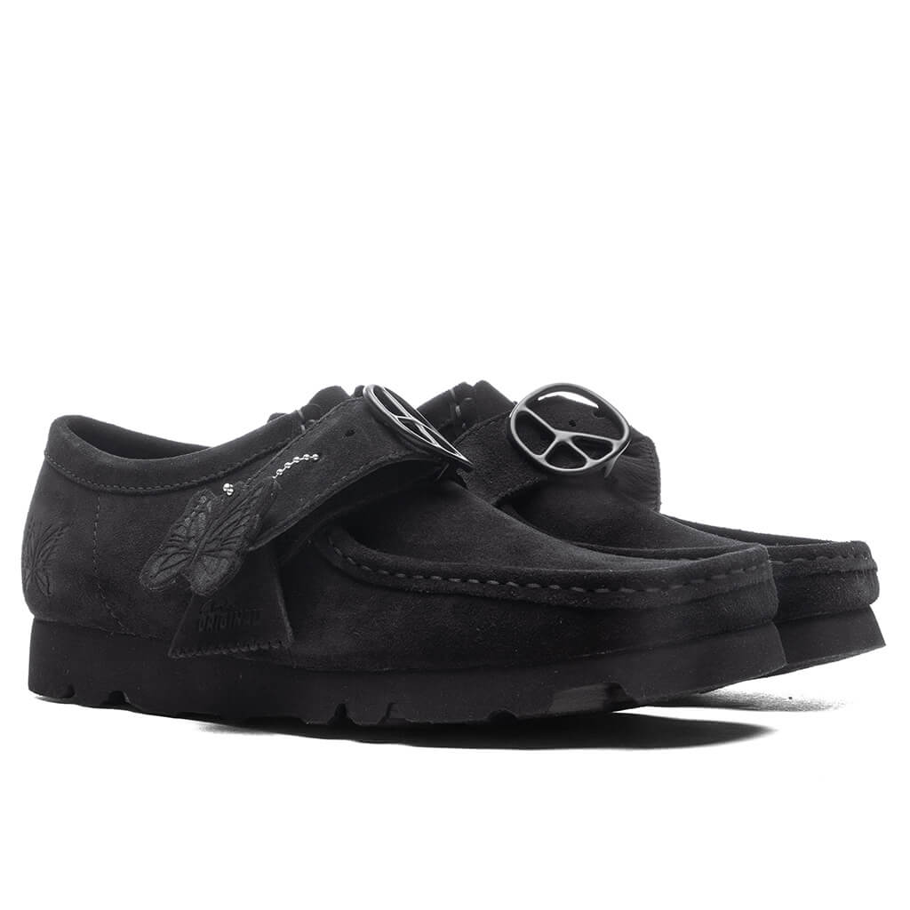 Clarks x Needles Walla Strap Lo Suede Black