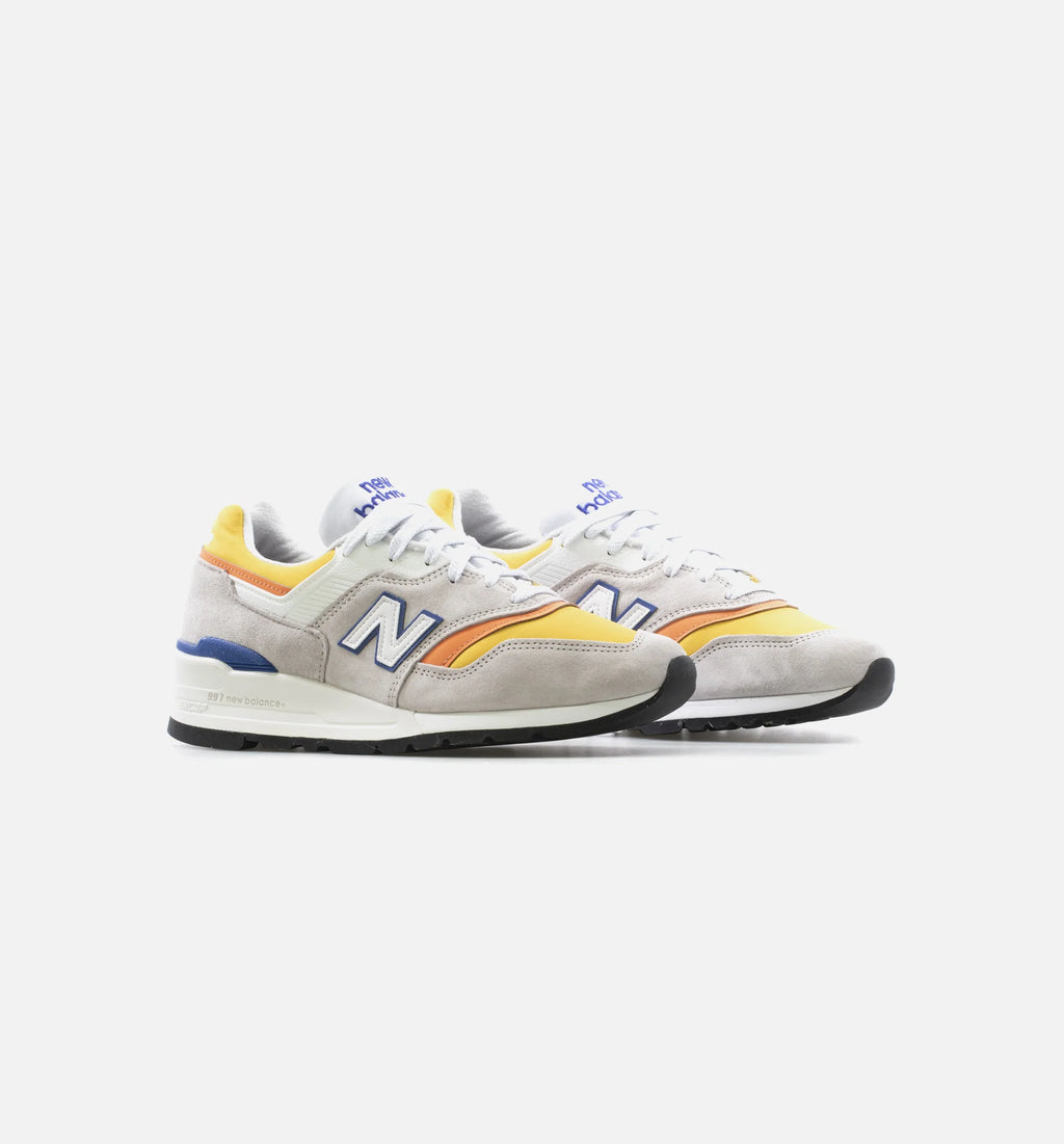 997 Made In USA Mens Lifestyle Shoe Grey Orange