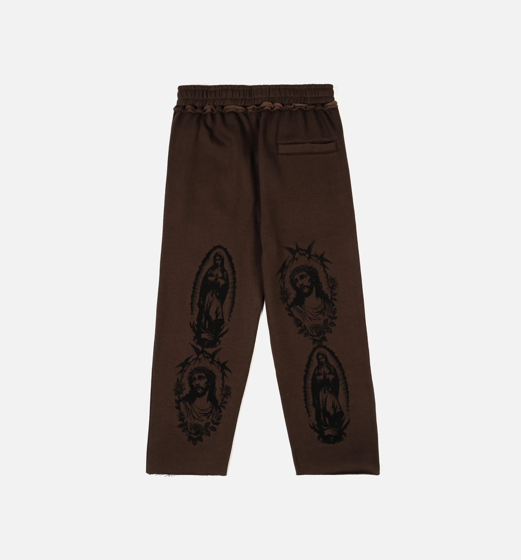 The Ultimate Sacrifice Fleece Mens Sweatpants Brown Black