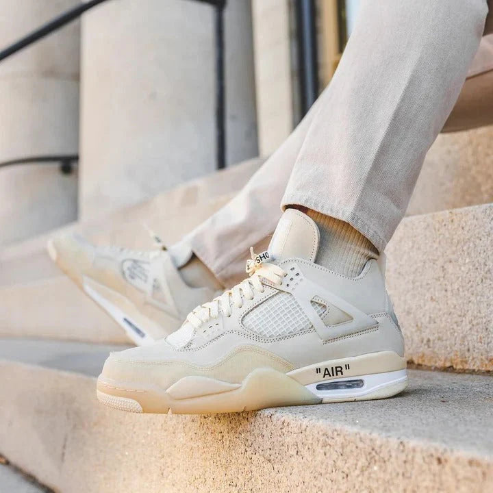 Nike Air Jordan 4 Retro x Off White SP Sail Wmns