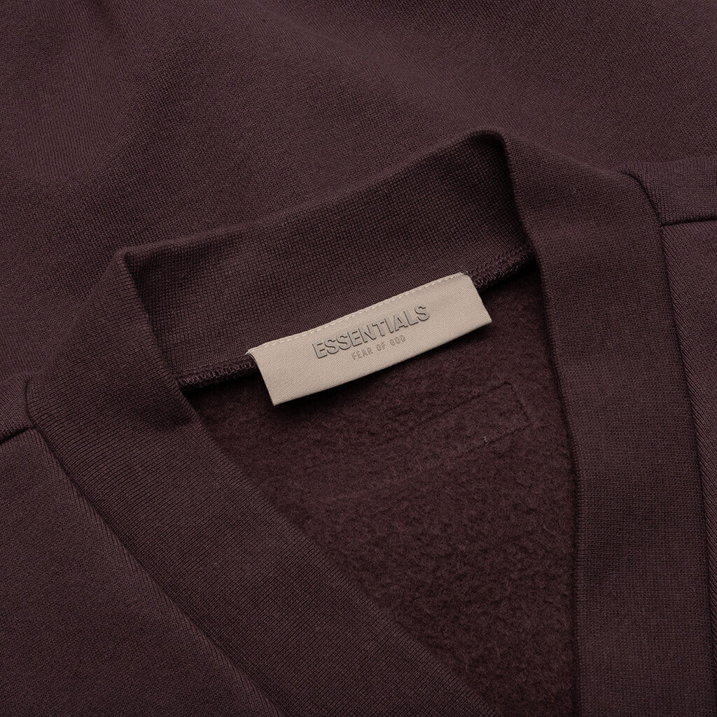Womens V Neck Vest Plum