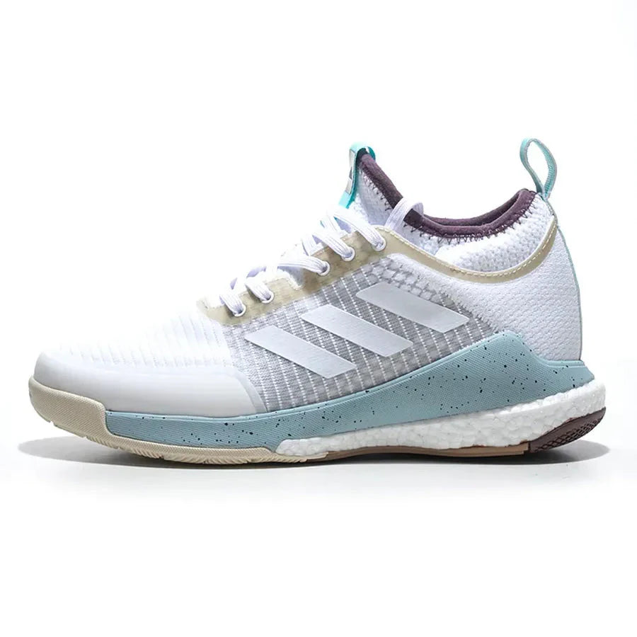 Tênis Adidas Crazyflight Mid Bege Roxo