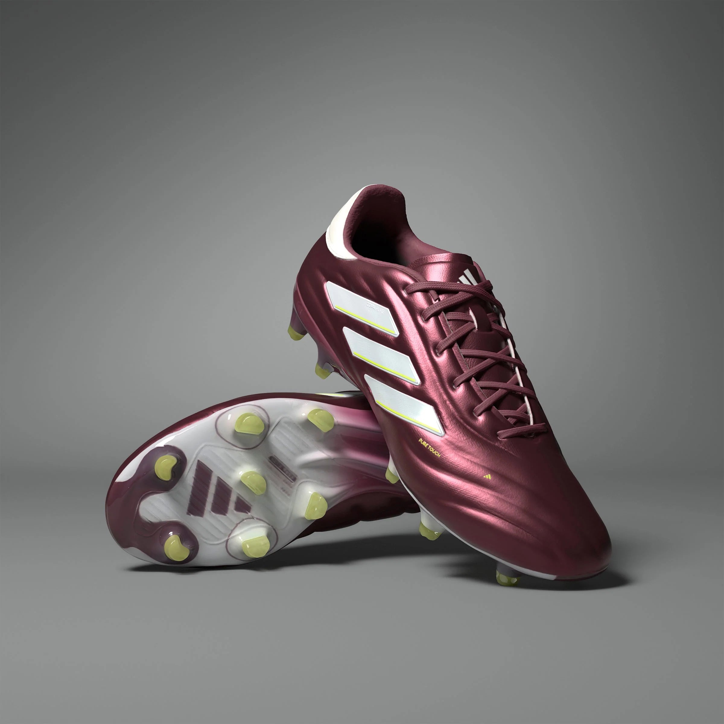 adidas Copa Pure 2 Elite FG Firm Ground Soccer Cleats Shadow Red White Solar Yellow