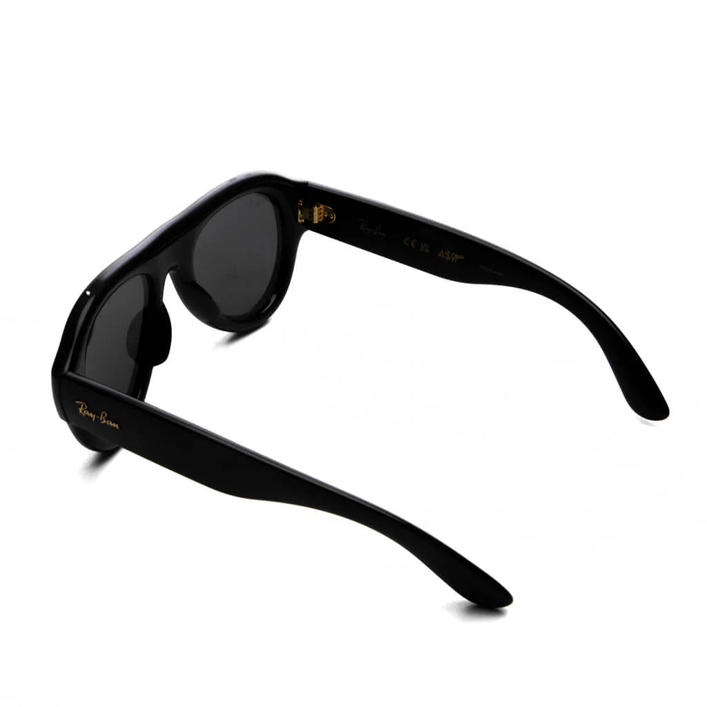 Ray Ban x AAP Rocky Aviator Puffer Black Frame Dark Grey Lens