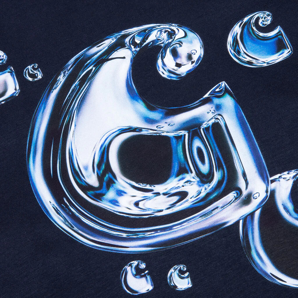 S S Solar Chrome C Logo T Shirt Dark Navy
