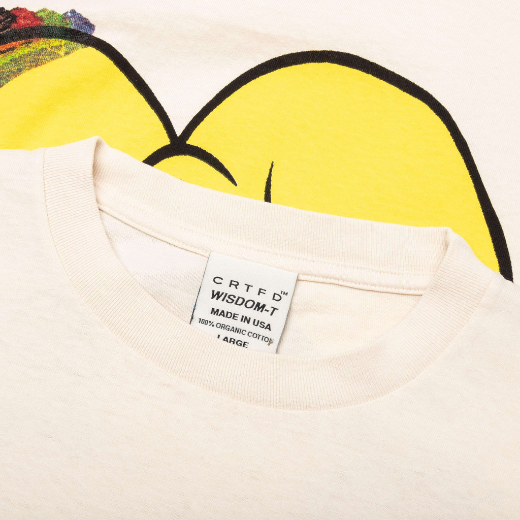 Allover Print Mash up Tee Natural