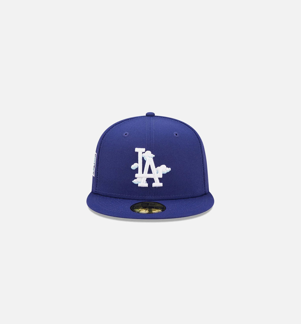 Los Angeles Dodgers Comic Cloud 59FIFTY Fitted Cap Mens Hat Blue