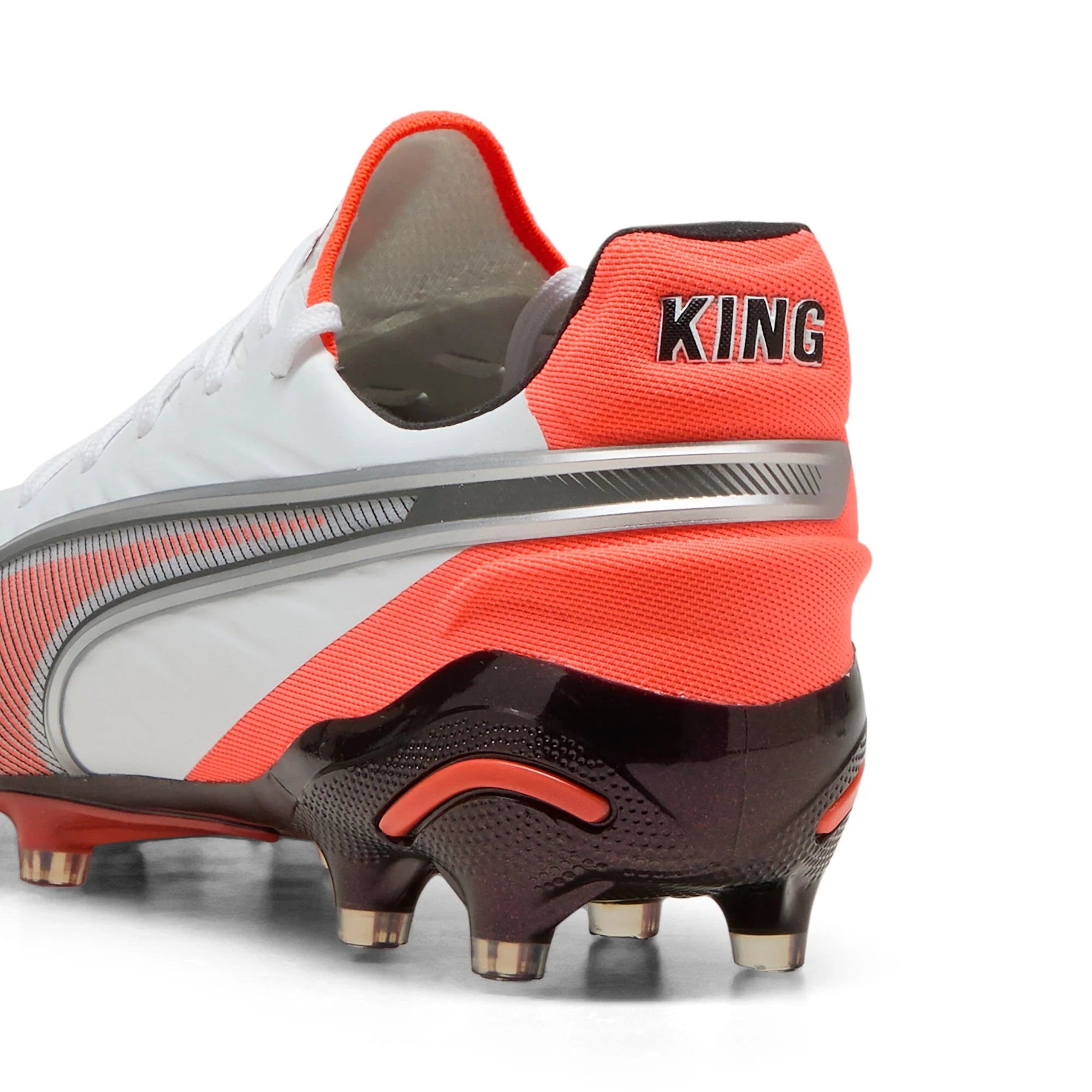 PUMA King Ultimate FG AG Firm Multi Ground Soccer Cleats White Silver