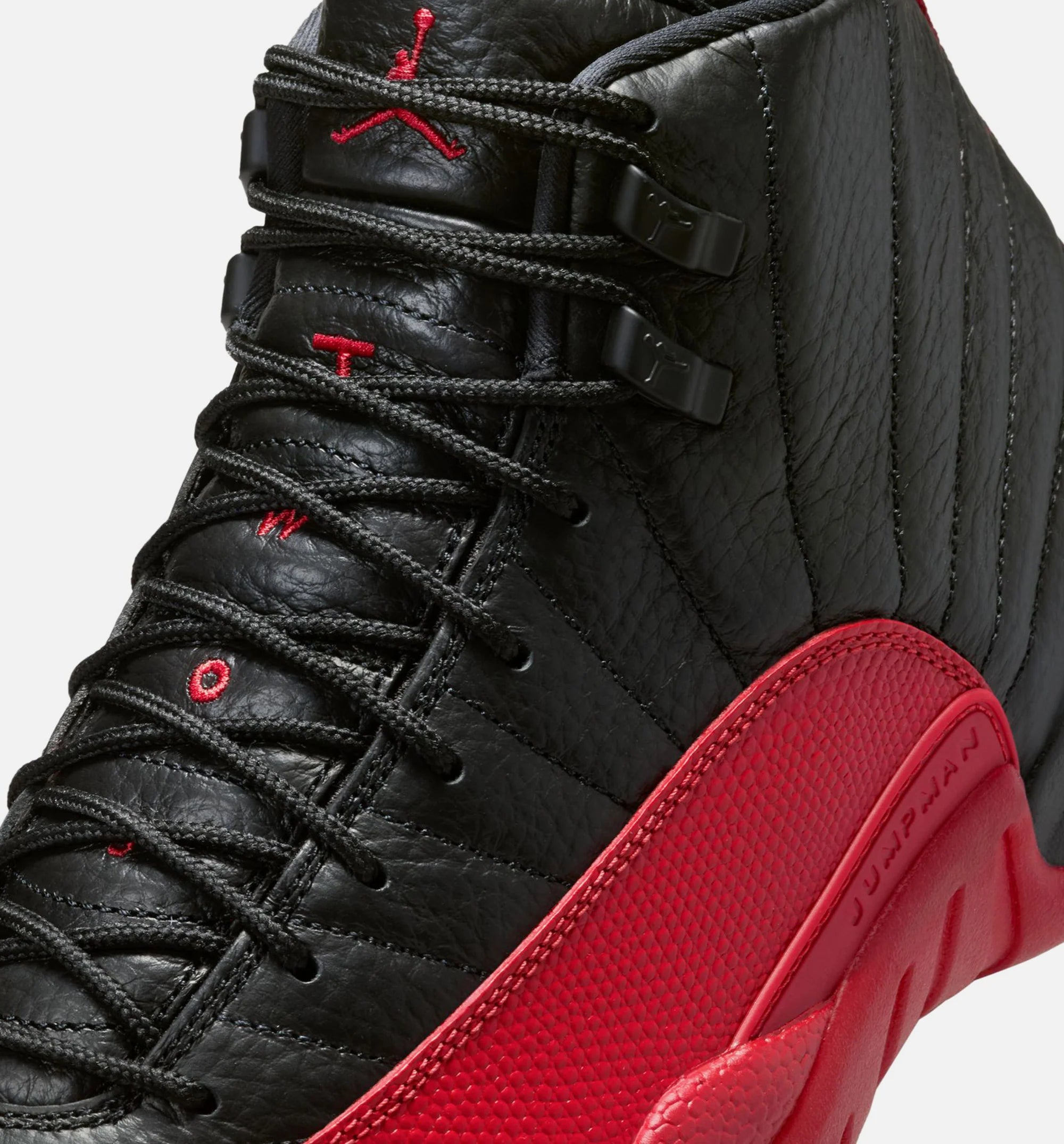 Air Jordan 12 Retro Flu Game Mens Lifestyle Shoe Black Varsity Red