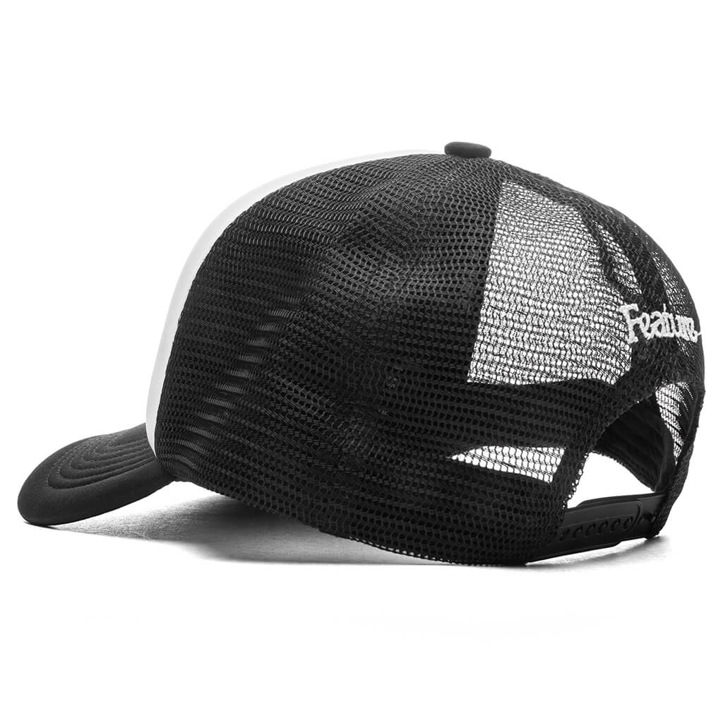 Automotive Trucker Black White
