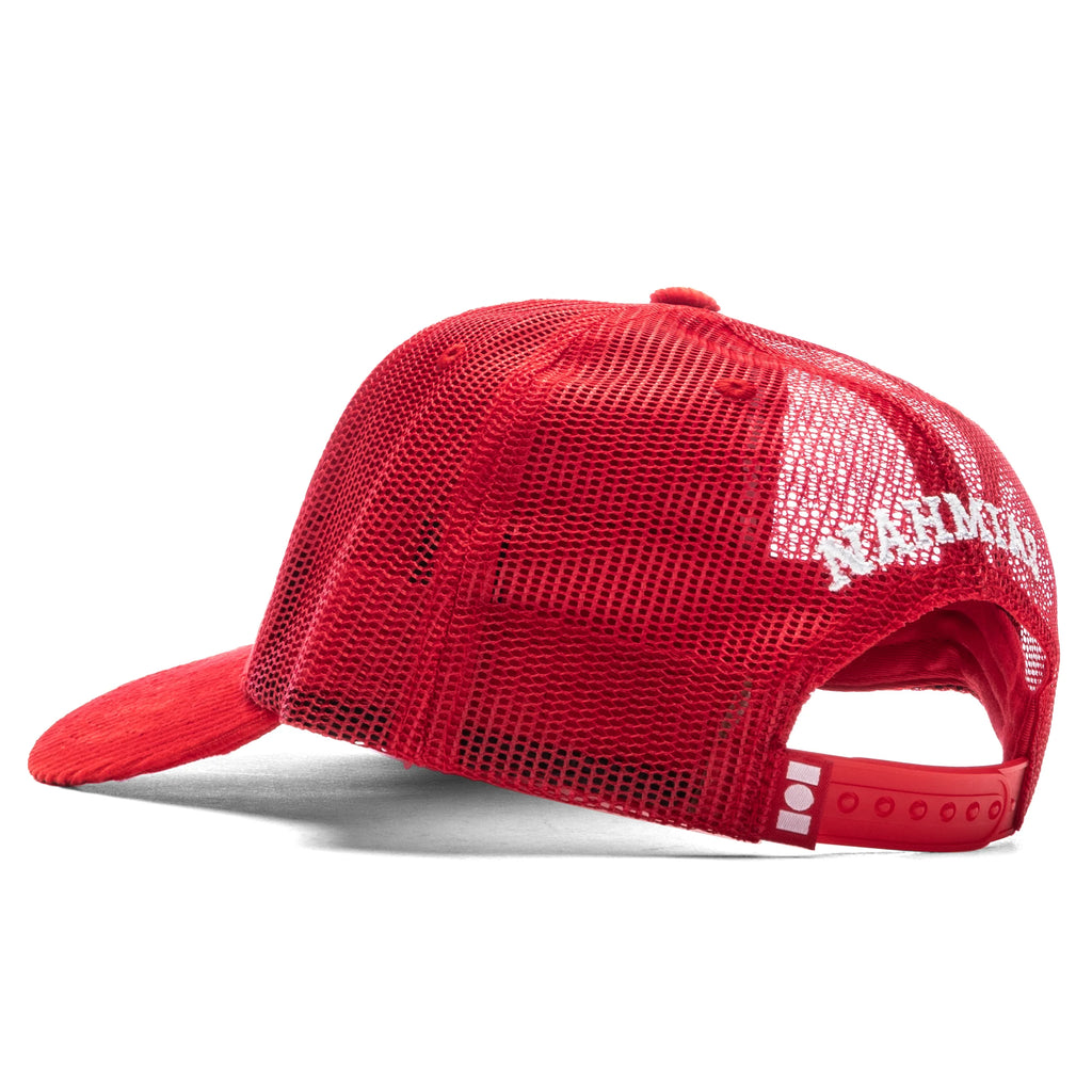 Miracle Academy Corduroy Trucker Hat Cherry