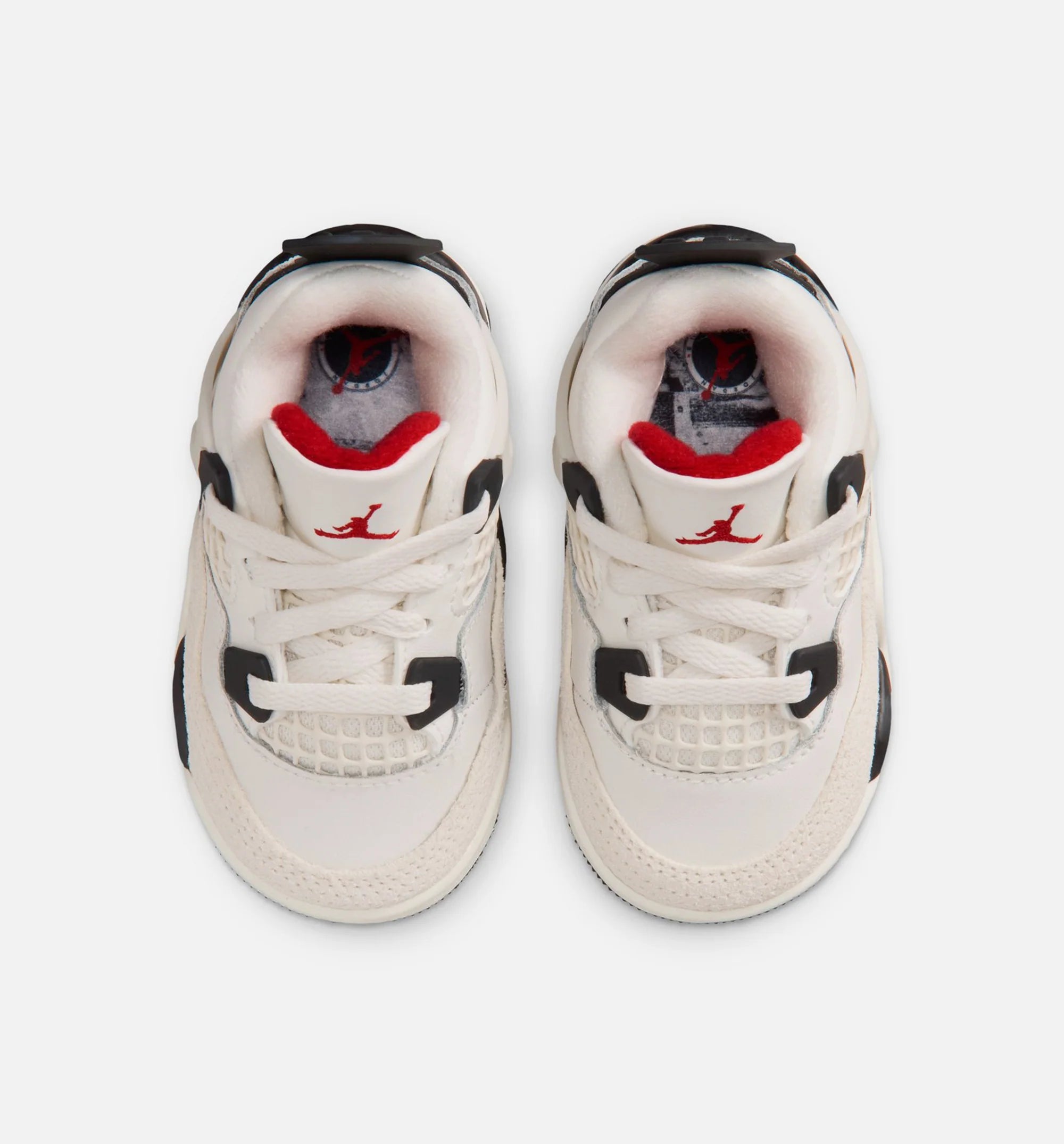 Air Jordan 4 Retro Flight Club Infant Toddler Lifestyle Shoe Sail Black University Red Free Shipping